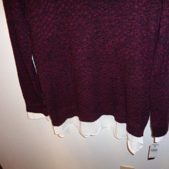 AB Studio Women's Layered Sweater Size XL NWT - Picture 3 of 10